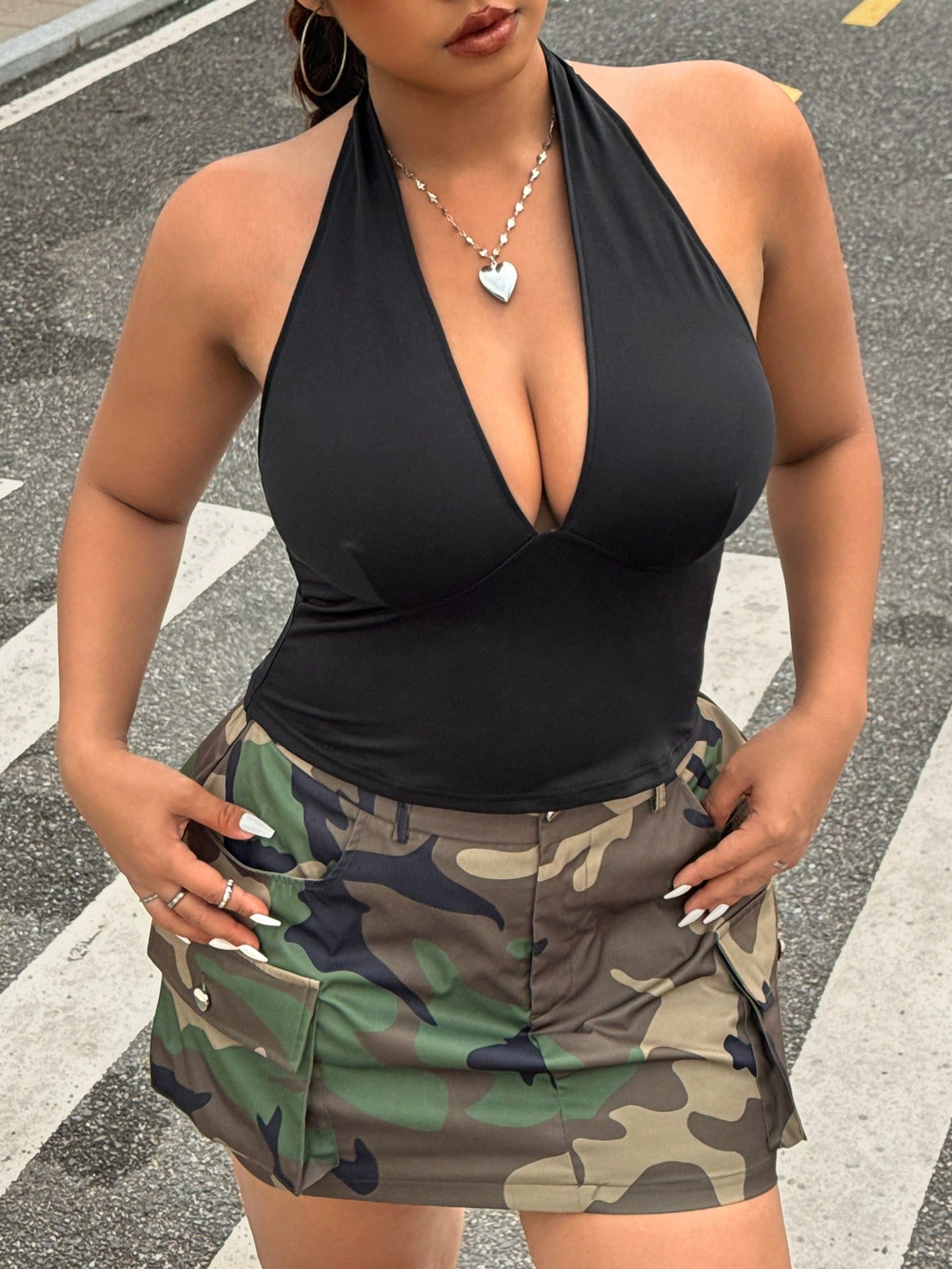 Summer Clothing Plus Size Women - New Fashion Solid Color Plus Size