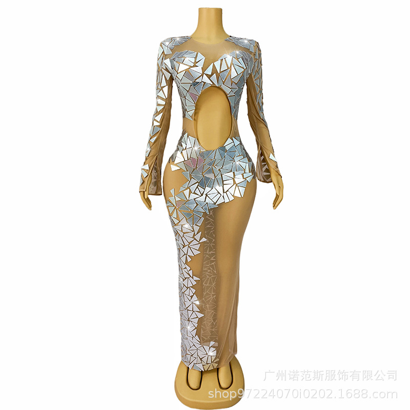 American Summer Clothing Company - Luxury Mirror Sequined Mesh Perspective Glam