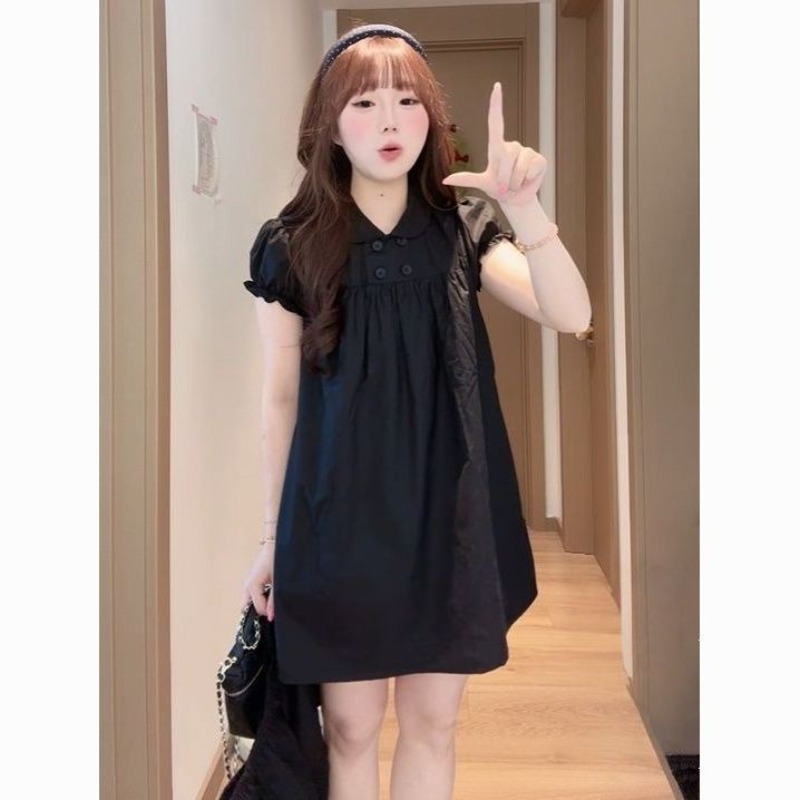 Summer Clothing Looks - Doll Collar A-word Dress Looks Thin