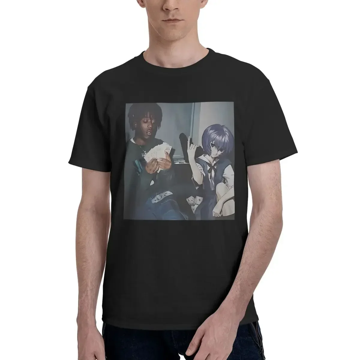 Summer Clothing Deals - Rei Ayanami Thug Meme 100% Cotton