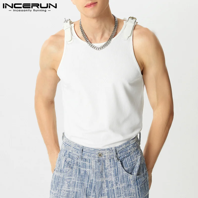 INCERUN Men Tank Tops Solid Co - Summer Clothing Colors 2026 review and price