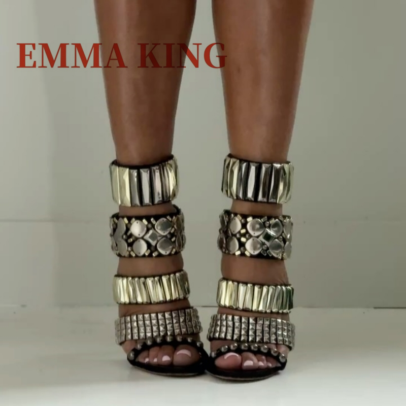 Black Embellished Ankle Strap  - Summer Closet review and price