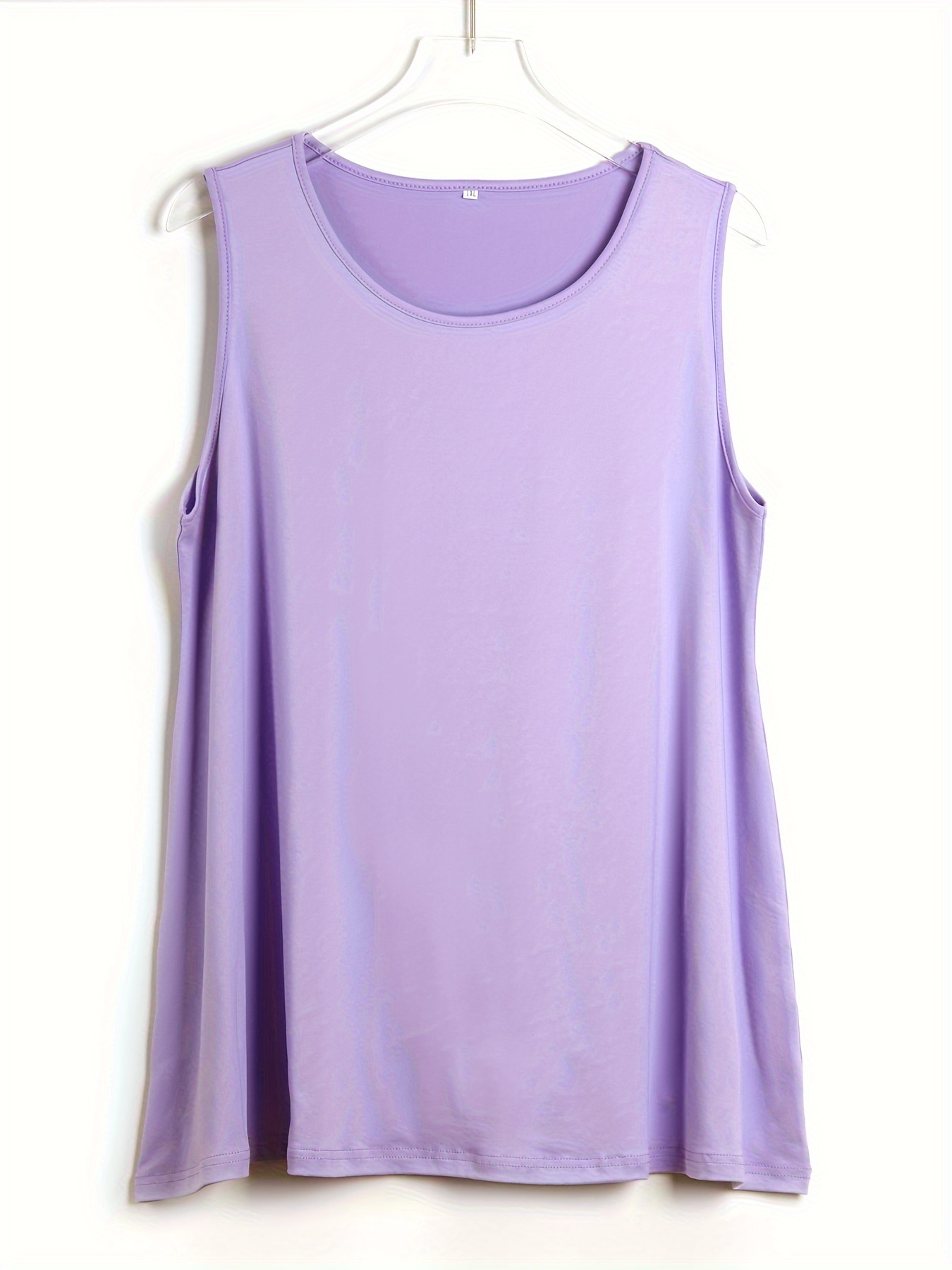 Plus Size Simple Solid Tank To - Summer Clothing Plus Size Women review and price