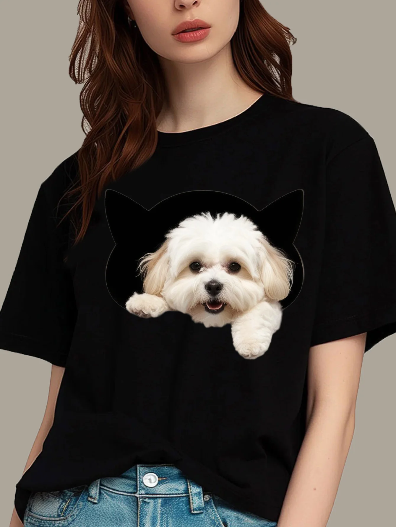 Dog Print Fun & Cheerful Women - Summer Clothing Looks review and price