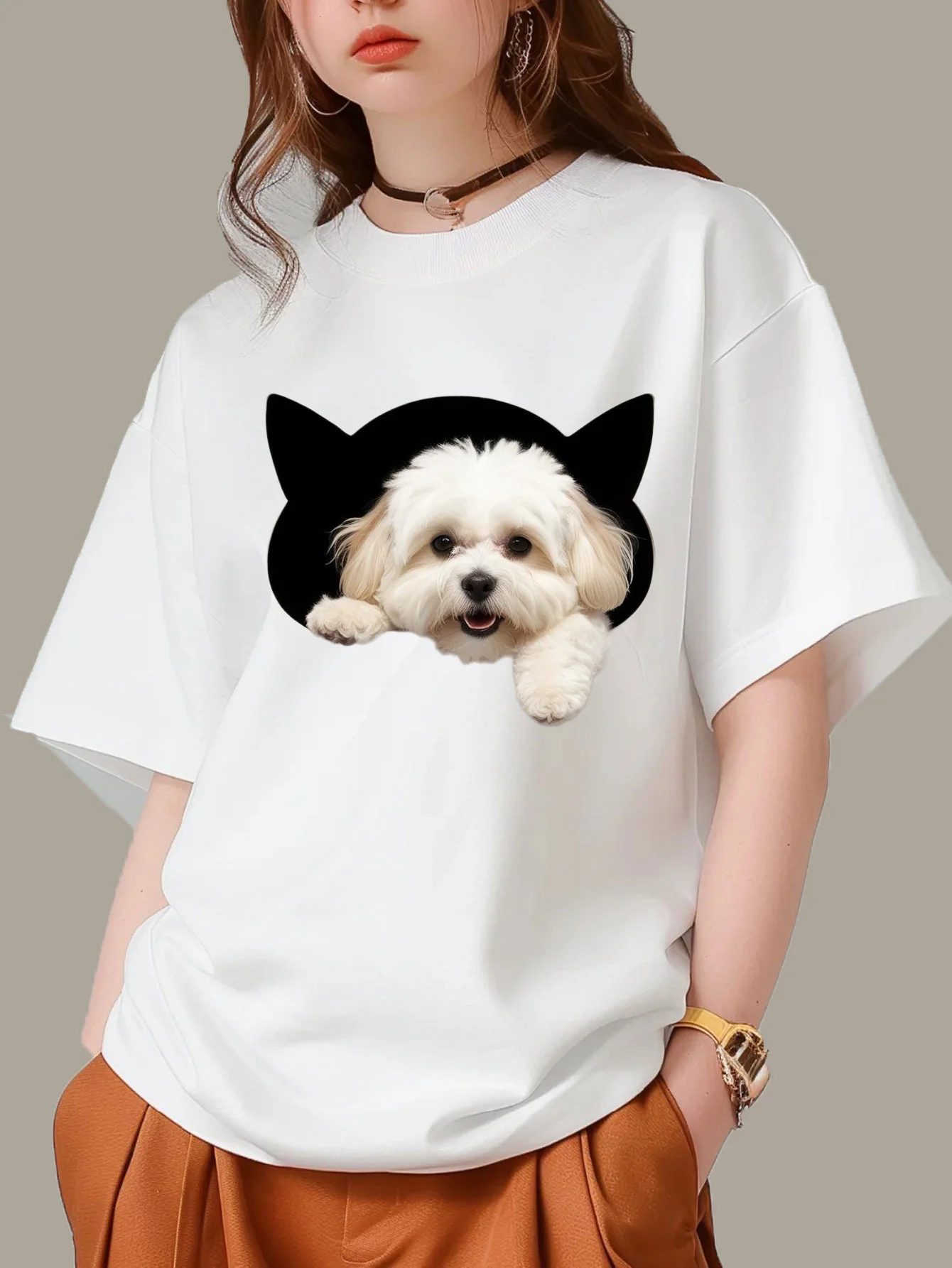 Dog Print Fun & Cheerful Women - Summer Clothing Looks review and price