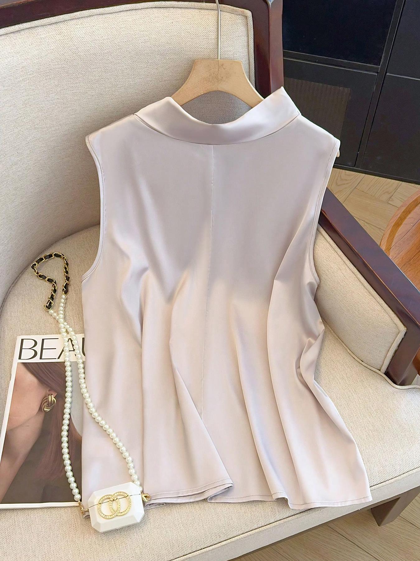 【Plus Size】 Solid Color Tie Fr - Summer Clothing Plus Size Women review and price