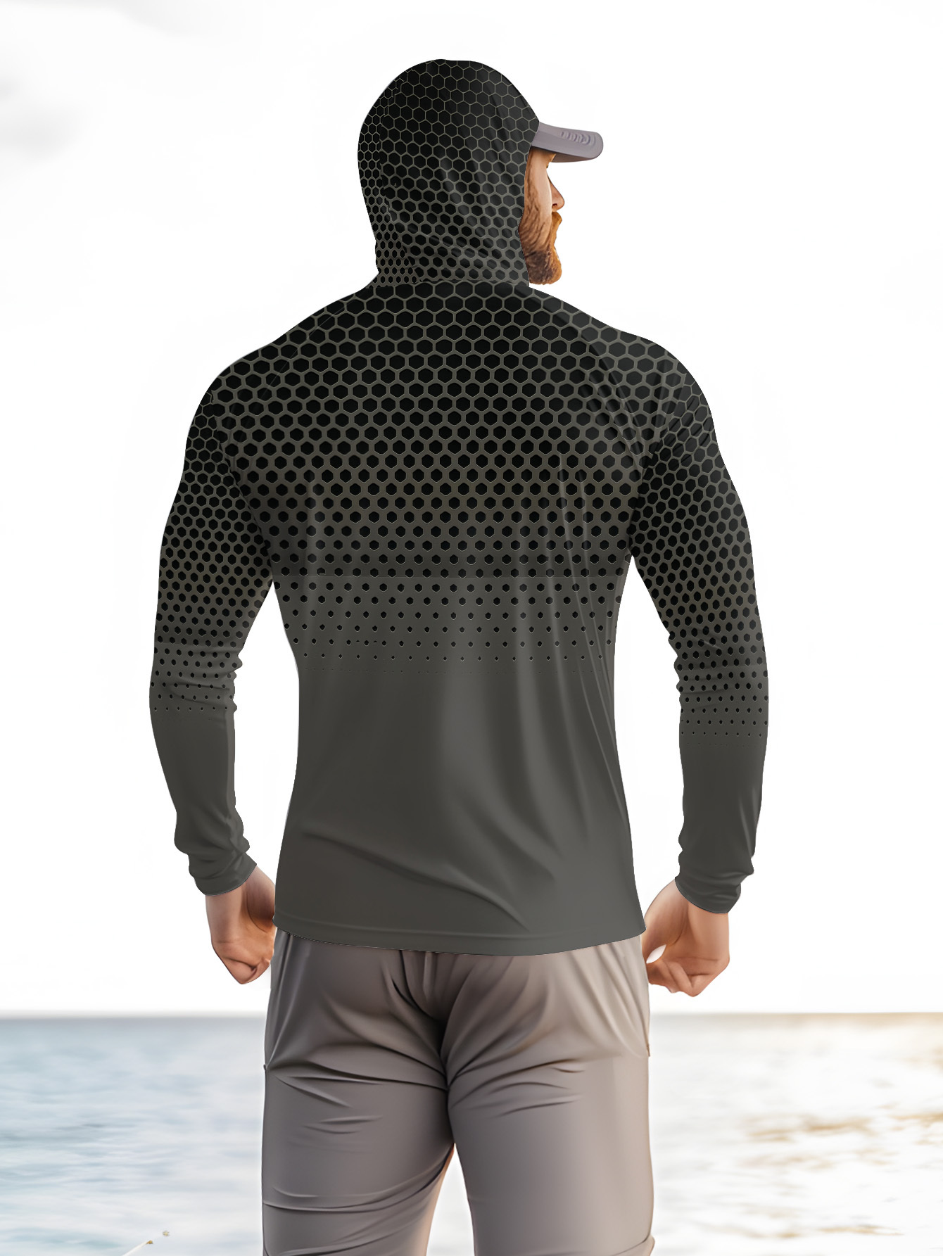 Men Hood Fishing Shirt long sl - Summer Clothing Men review and price