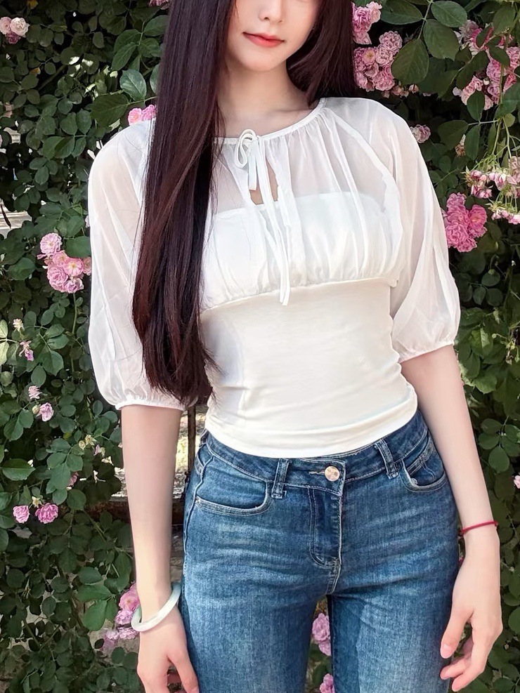 Mulberry Silk-Paneled Top with - Summer Clothing Shops review and price