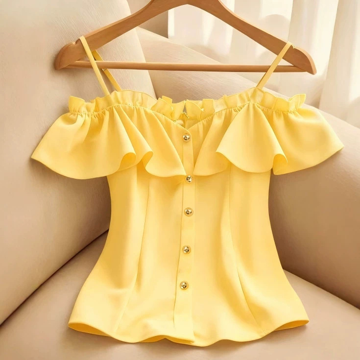 Korean Chic Look Younger Slash - Summer Clothing Looks review and price