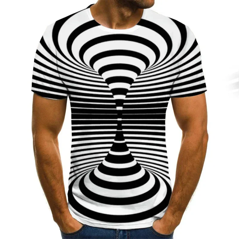 Men's 3D printed T-shirt, over - Summer Clothing Affordable review and price