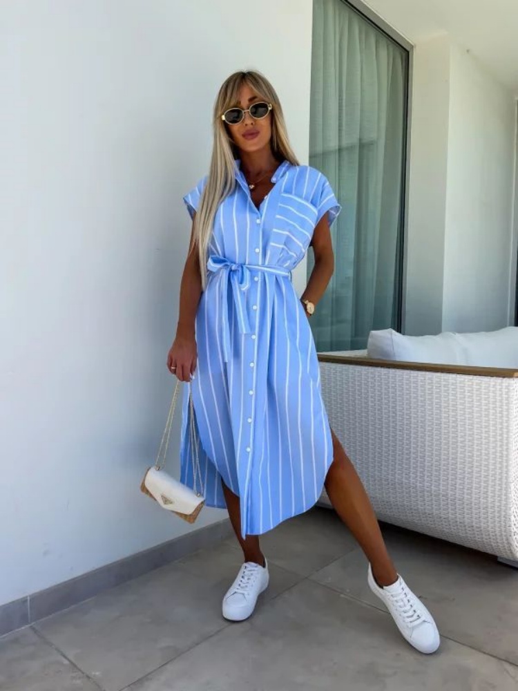 Short Sleeve Striped Shirt Dre - Summer Clothing Looks review and price