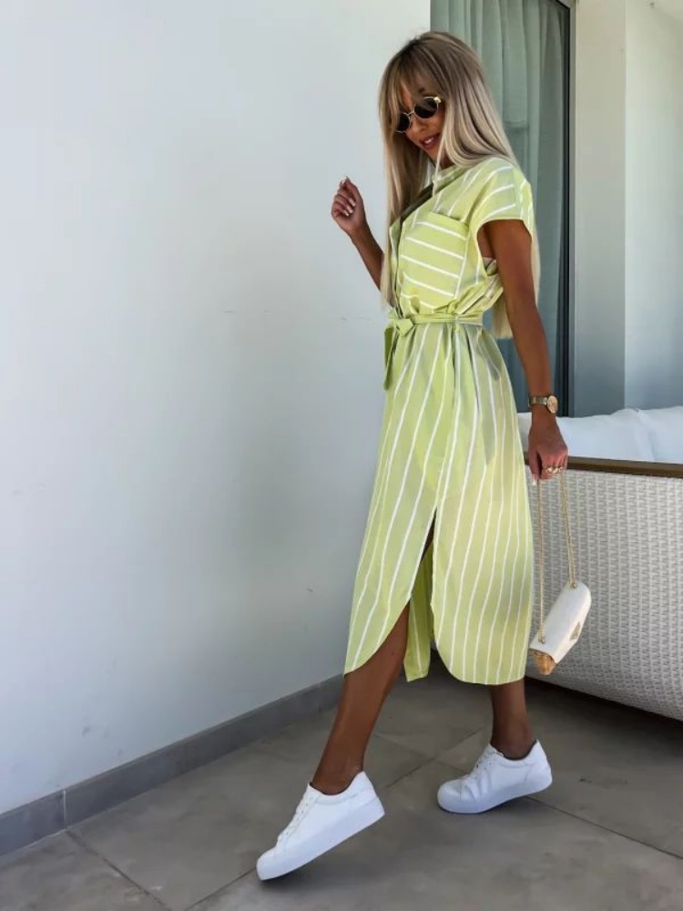 Short Sleeve Striped Shirt Dre - Summer Clothing Looks review and price