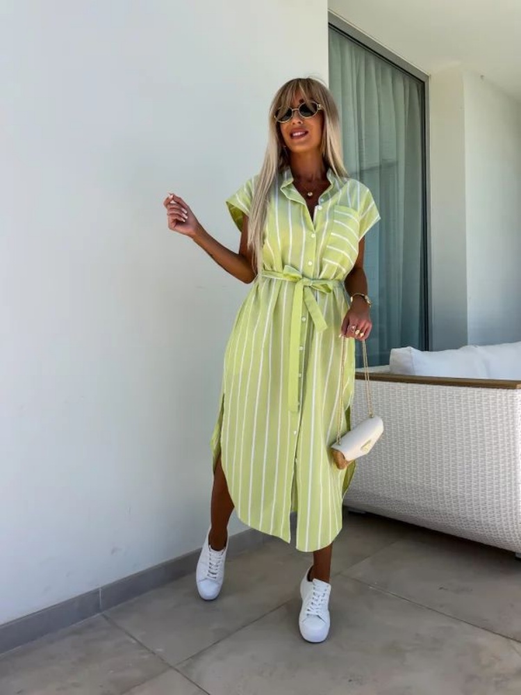 Short Sleeve Striped Shirt Dre - Summer Clothing Looks review and price