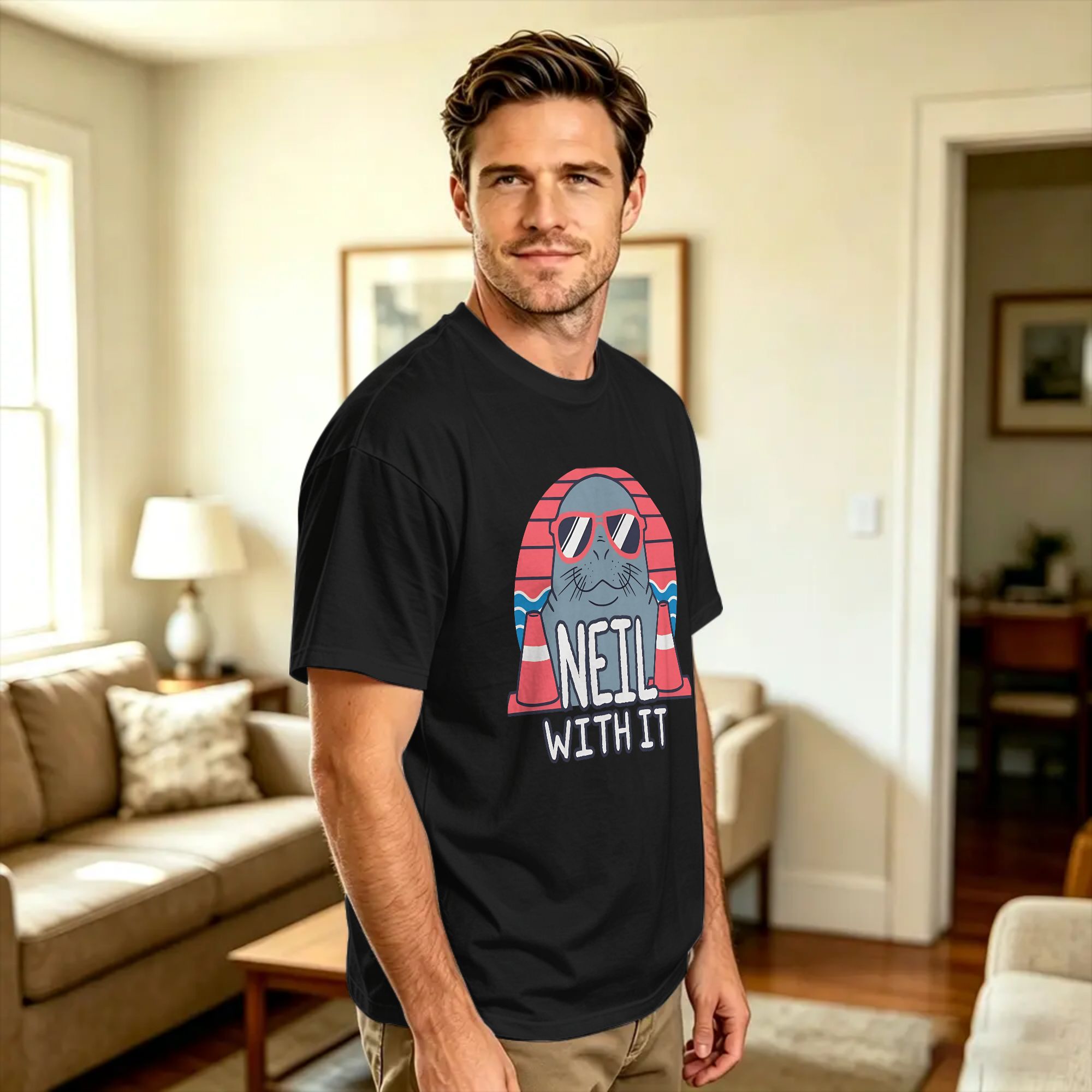 Neil the Seal Deal With It T-S - Summer Clothing Deals review and price