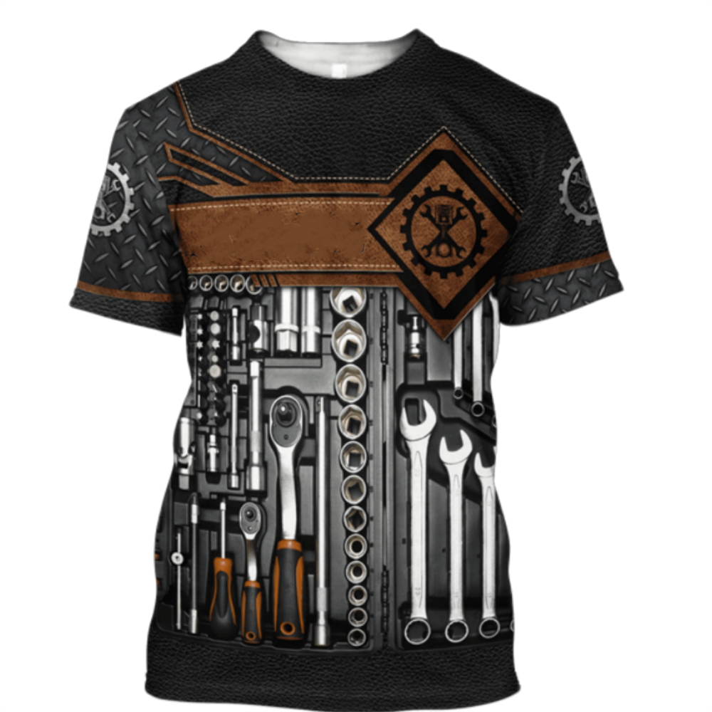 Vintage T-Shirt Mechanic 3D Pr - Summer Clothing Names review and price
