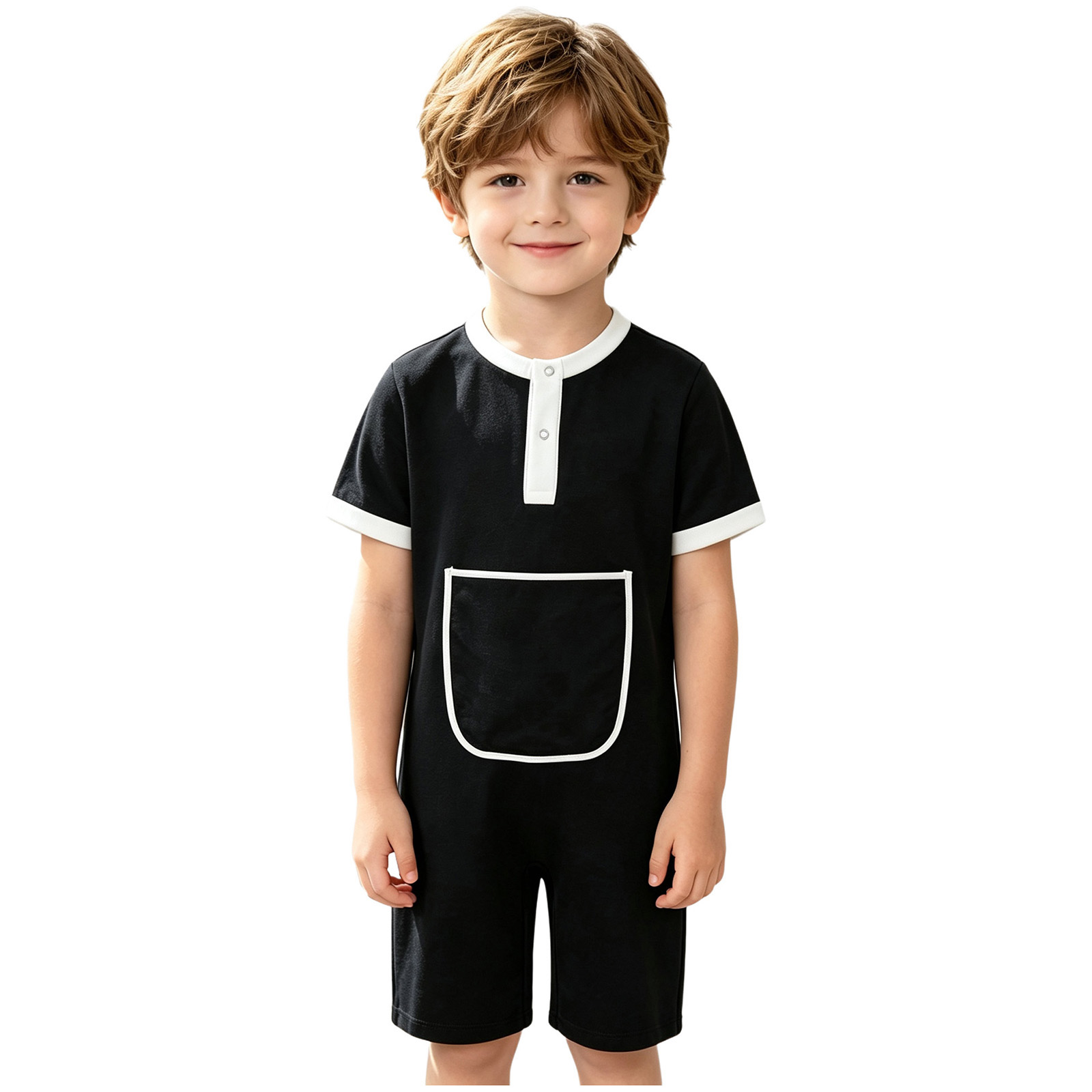 Kids Boys Girls Press Buttons  - Summer Clothing Needs review and price