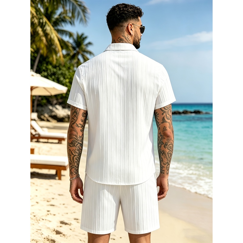 2Men's Summer Casual Suit Set， - Summer Knit Clothing review and price