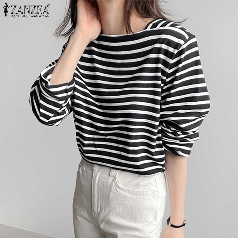 ZANZEA Woman Casual Striped Bl - Summer De Clothing review and price