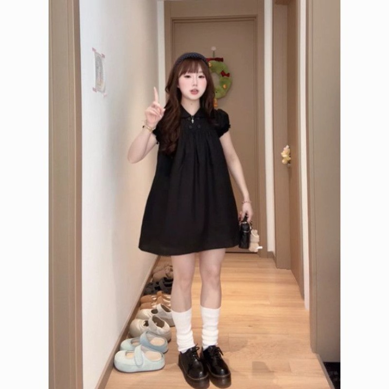 Doll Collar A-word Dress Looks - Summer Clothing Looks review and price