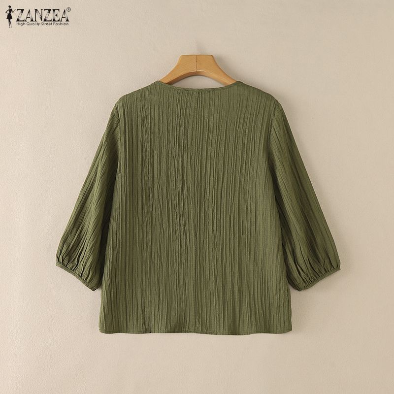ZANZEA Woman Crinkled Texture  - Summer De Clothing review and price