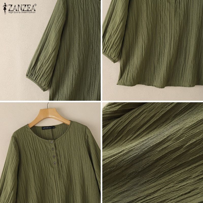 ZANZEA Woman Crinkled Texture  - Summer De Clothing review and price