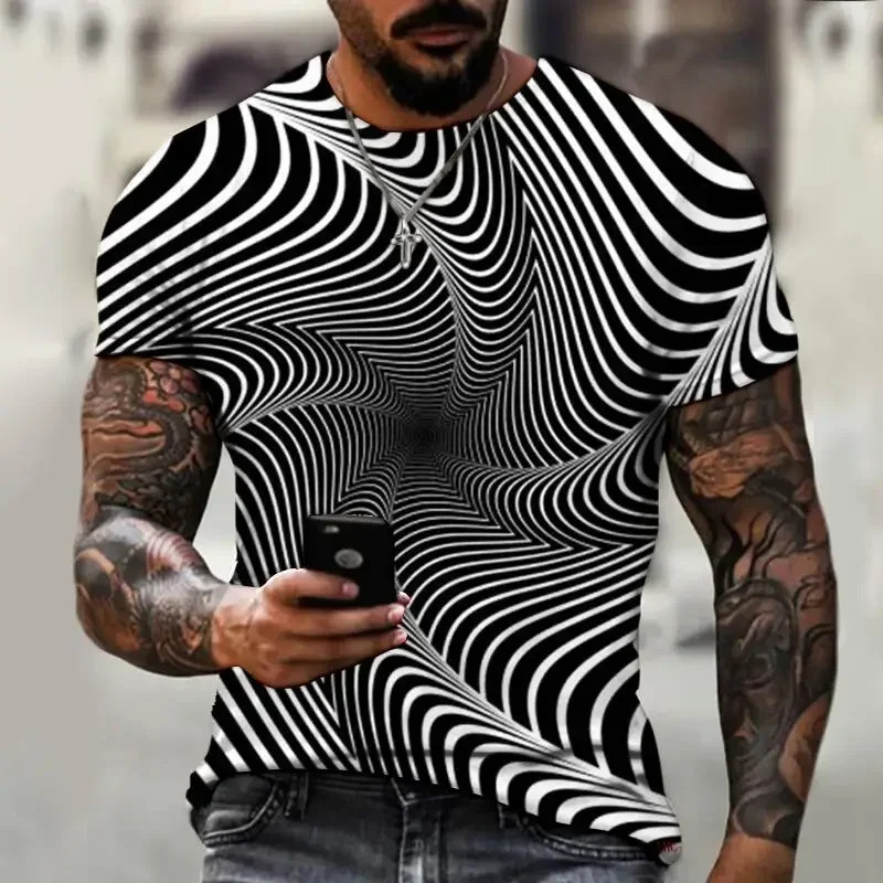 Men's 3D printed T-shirt, over - Summer Clothing Affordable review and price