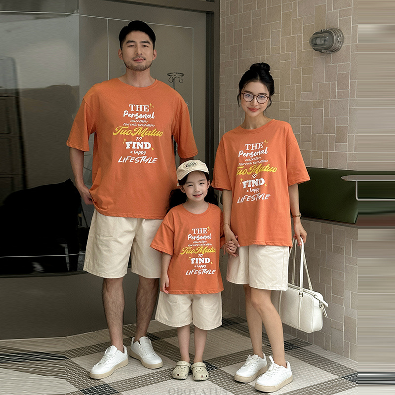 Summer Dad Mother Kids Clothes - Summer Clothing Looks review and price